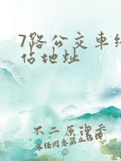 7路公交车终点站地址