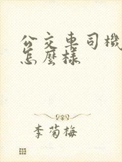 公交车司机待遇怎么样