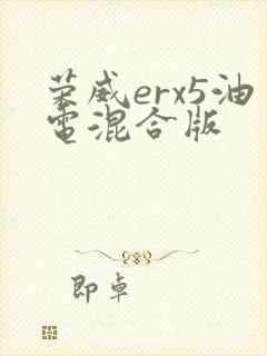 荣威erx5油电混合版