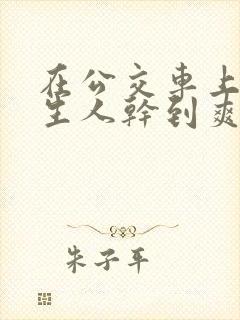 在公交车上被陌生人干到爽