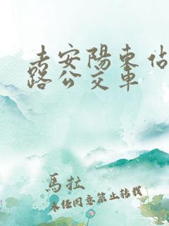 去安阳东站坐几路公交车