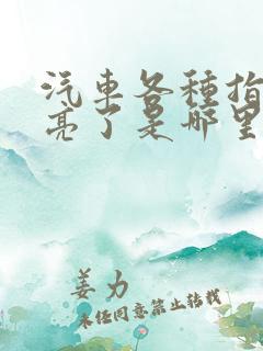 汽车各种指示灯亮了是哪里故障