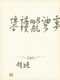 传祺m8油电混合续航多少公里