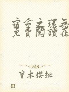 宿命之环无错版免费阅读在线