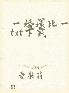 一婚还比一婚高txt下载