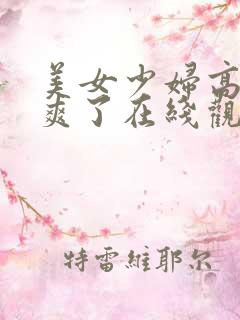 美女少妇高潮太爽了在线观