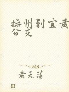 抚州到宜黄城际公交