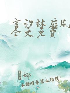 言汐林庭风小说全文免费