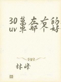 30万左右的suv车哪个好油电混合
