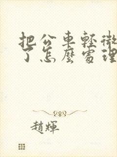 把公车轻微刮蹭了怎么处理