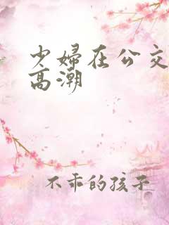 少妇在公交车上高潮