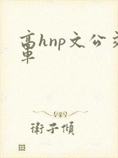 高hnp文公交车