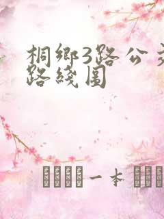 桐乡3路公交车路线图