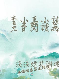 李小喜小说全文免费阅读无弹窗