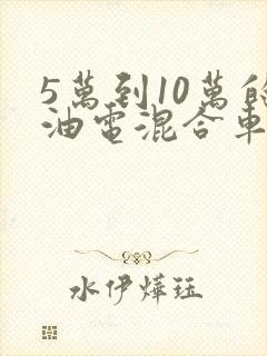 5万到10万的油电混合车自动挡
