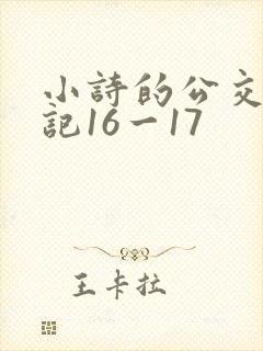 小诗的公交车日记16一17
