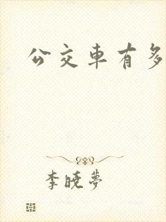 公交车有多宽