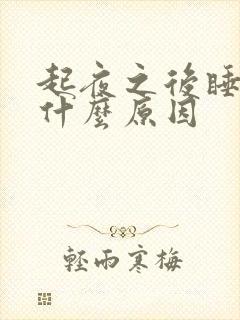 起夜之后睡不着什么原因