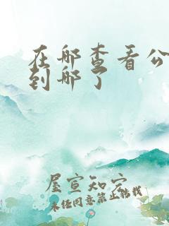 在哪查看公交车到哪了