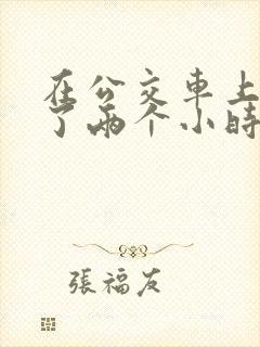 在公交车上被c了两个小时的小说