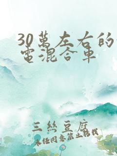 30万左右的油电混合车