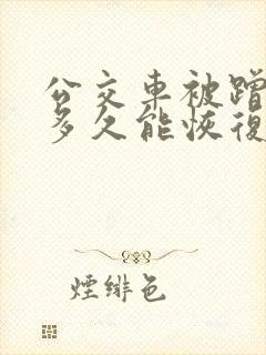 公交车被蹭水后多久能恢复