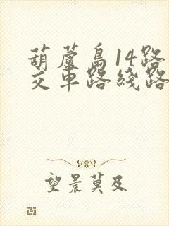 葫芦岛14路公交车路线路线图