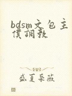 bdsm文包主仆调教