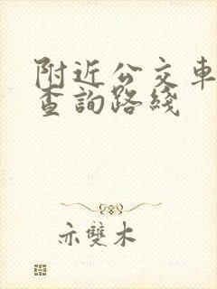附近公交车站点查询路线