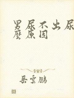 男尿不出尿是什么原因