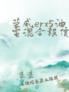 荣威erx5油电混合报价