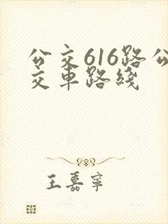 公交616路公交车路线