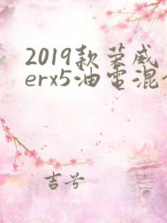 2019款荣威erx5油电混合