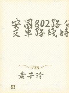安国802路公交车路线时间表