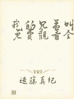 我的兄弟叫向前免费观看全集高清