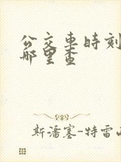 公交车时刻表在哪里查
