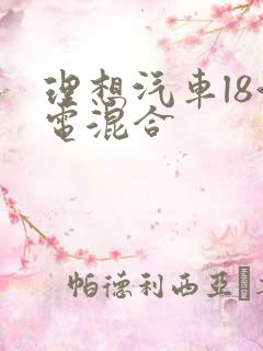 理想汽车l8油电混合