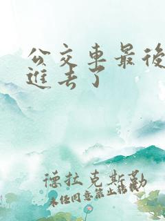 公交车最后一排进去了