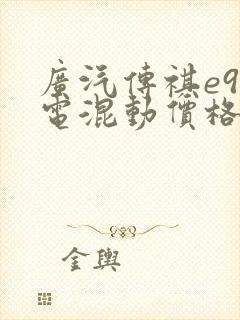 广汽传祺e9插电混动价格