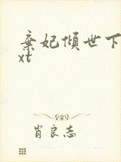 弃妃倾世下载txt