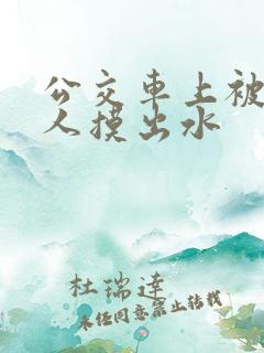 公交车上被陌生人摸出水