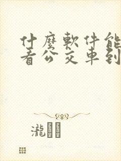 什么软件能实时看公交车到哪儿了