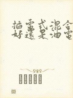 插电式混合动力好还是油电混合好