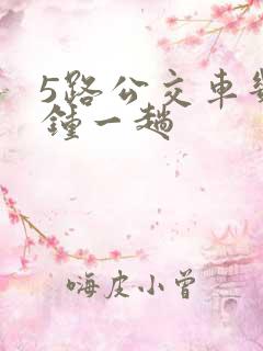5路公交车几分钟一趟
