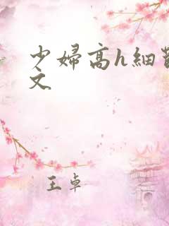 少妇高h细节爽文