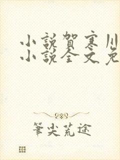小说贺寒川向晚小说全文免费阅读