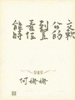 能看到公交车实时位置的软件