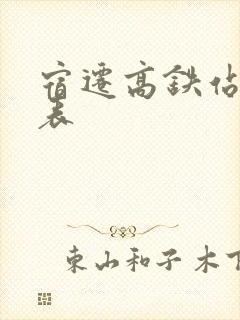 宿迁高铁站时刻表