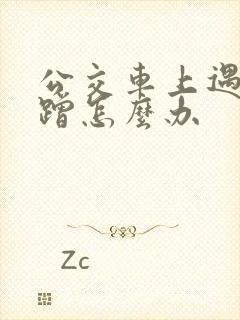 公交车上遇到被蹭怎么办