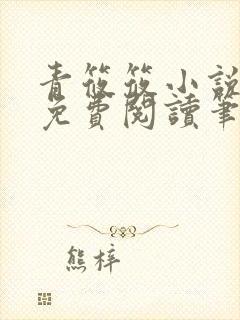 青筱筱小说全文免费阅读笔趣阁